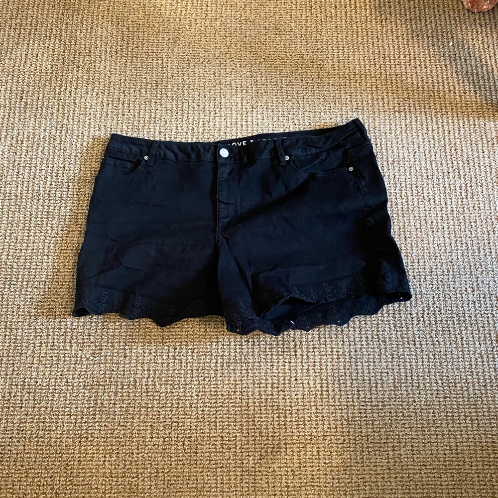 Love and legend denim shorts